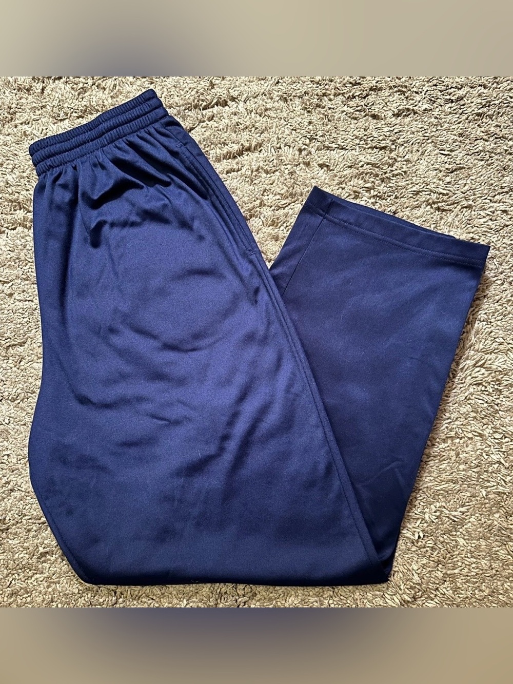 Augusta Sportswear Men’s Size L Dark Blue Zipper Hem Athletic Pants
